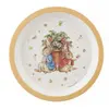 Assiette bébé Pierre Lapin abricot (18 cm)