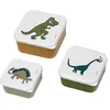 Petit Jour Paris Set De 3 Lunch Box Les Dinosaure - Petit Jour Paris