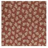 Tissu coton fleurs de pissanlit vendu au mètre(...) - 9470 Rouge