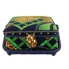 Boîte à couture Vert et Or - 20x20x11cm - Collection Les merveilles d'...