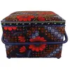 Boîte à couture motif Fleurs - 20x20x11cm - Collection Les merveilles ...