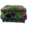 Boîte à couture Vert et Or - 18,5x26x16cm - Collection Les merveilles ...