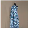 GENERIQUE Tissu viscose digital fleuri vendu au mètre(...) - 5,5 Bleu