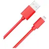 Wow - Câble Lightning - USB mâle pour Lightning mâle - 1 m - rouge