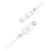 Bigben Connected Câble synchro et charge blanc USB A/ USB Type-C 3A 2m Just green TU