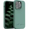 Coque JUST GREEN iPhone 14 Pro BIO vert nuit