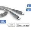 Force Power Câble Ultra-renforcé USB C/Lightning 1,2m 3A Gris