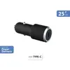BIGBEN connected Force Power Lite - Adaptateur d'alimentation pour voiture - 100 % plastique recyclé, garantie à vie - 25 Watt - PD (24 pin USB-C) - noir