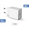 BIG BEN Force Power Chargeur Secteur USB C 30W Power Delivery Blanc