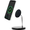Double Chargeur induction Compatible MagSafe 15W Stand Noir Bigben TU