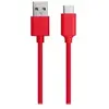 Bigben Connected WOW - Câble USB - USB (M) pour USB-C (M) - 3 A - 1 m - rouge