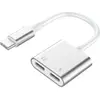 Force Power Adaptateur USB-C vers USB-C/Jack - Blanc
