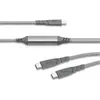 Câble USB C/USB C - FORCE POWER - 2m - 100W - Gris - Garantie à vie