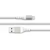Force Power Câble Renforcé USB A/Lightning 2m - 2.4A Blanc Blanc