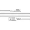 Force Power Câble Renforcé USB A/Lightning 3m - 2.4A Blanc Blanc