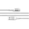Force Power Câble Renforcé USB A/USB C 3m - 3A Blanc Blanc
