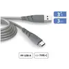 Câble Force Power CBL Ultra-renforcé USB-A vers USB-C 3m Gris