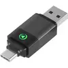 Adaptateur BT 2en1 USBA+C - CarPlay / Android Auto