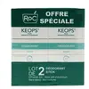 RoC Keops Duo Stick sans Alcool Efficacité 24h -20% sur le Lot, 2x40 ml