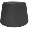 TODAY LEFEBVRE-TEXTILE Pouf recouvert de velours noir 31.5 x 34 x 46.5 cm