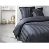 TODAY Housse de Couette Satin Noir 220 x 240 cm Anthracite 2 PLACES