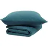 Lefebvre Textile Today Housse de couette Boutis TODAY Essential, 220x240cm, Paon vert