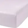 Drap housse en percale de coton Today avec bonnet de 25 cm Couleur Poudre de Lilas Taille 160 x 200 cm 160 x 200 cm