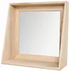 Today - Miroir cosmétique avec cadre en bois, 32 x 26 cm