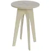 TODAY Table D'appoint Ronde "Simplicity" - Beige - D 30 X H 50 Cm