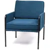 TODAY fauteuil COZY standard en Tissu Bleu fixe contemporain 66x74x79