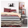 TODAY Parure de lit Sunshine - 240x220 cm - 2 personnes - Coton imprimé rayé
