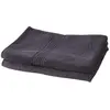 Today Lot de 2 serviettes de toilette TODAY, Fusain gris anthracite