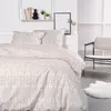 TODAY Parure de lit 2 personnes - - 240x200 cm - 100% Coton - Beige et Blanc