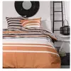 TODAY Housse de couette en coton 240 x 220 cm SUNSHINE 13.36 Orange/noir