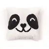 3S. x Home Coussin Enfant Coton Blanc Motif Panda