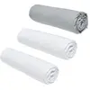 TODAY Drap housse Essential 3 Unités Gris 140 x 190 cm 2 PLACES
