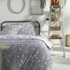 Today Housse de couette Grise Coton 57 Fils Imprimé Capucine - Charme