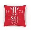 3S. x Home Coussin Rouge Mountain Ski