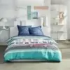 TODAY Parure de lit imprimé graphique coton  220x240cm