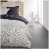 TODAY Parure de lit feuillage graphique en coton - sunshine - 240 x 260 cm - blanc
