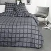 Parure de lit - TODAY - SUNSHINE ADEL - Gris - Carreaux - 100% Coton