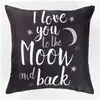 Paris Prix housse de coussin +encart 40 x 40 cm polyester imprime love moon
