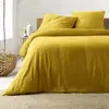 Douceur D'intérieur - Parure de Lit en Gaze de Coton 240 x 220 cm - jaune.
