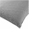 Paris Prix Housse de coussin 60x60 cm microfibre bicolore cottage Anthracite/blanc