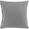 Douceur d'Intérieur Housse de coussin 40 x 40 cm microfibre bicolore Mellow chic Gris/blanc