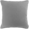 Douceur d'Intérieur Housse de coussin 60 x 60 cm microfibre bicolore Mellow chic Gris/blanc