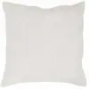 Douceur d'Intérieur Housse de coussin 60 x 60 cm microfibre unie lavee florette Blanc