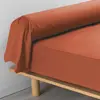 Taie De Traversin Terracotta Percale 85x185cm