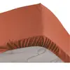 Drap housse - DOUCEUR D'INTERIEUR - 90 x 190 cm - 100% coton - Uni - Rouge