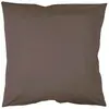 Douceur d'intérieur Taie d'oreiller coton INTIMITY 63x63 cm noisette